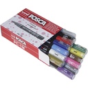 Set Posca Marker, diverse kleuren, afm PC-1M, lijndikte 0,7 mm, extra-fijn, 12 stuk/ 1 doos
