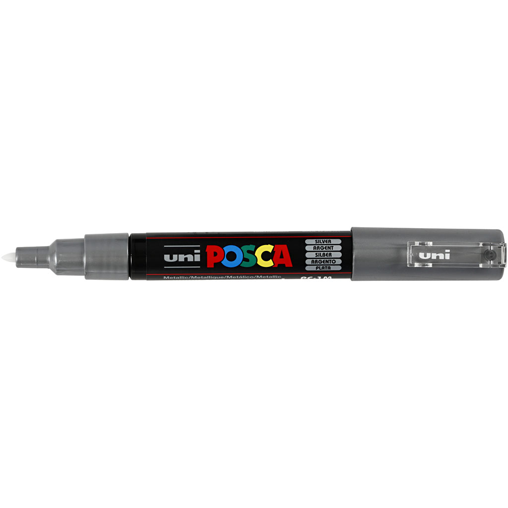 Posca verfstift PC1MC Extrafijne conische punt - Zilver