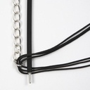 Armbanden, l: 20 cm, dikte 4 mm, 3 sets, zwart