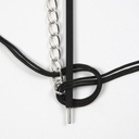 Armbanden, l: 20 cm, dikte 4 mm, 3 sets, zwart