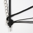 Armbanden, l: 20 cm, dikte 4 mm, 3 sets, zwart