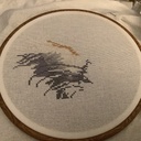 Frame voor handwerk DMC, houtkleur - 13cm