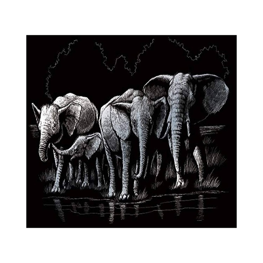 Scrappy-set elephant hert, A4