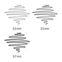 Staedtler Mars micro fijnstifthouder, vulpotlood - set 3 stuks - 0,3-0,5-0,7