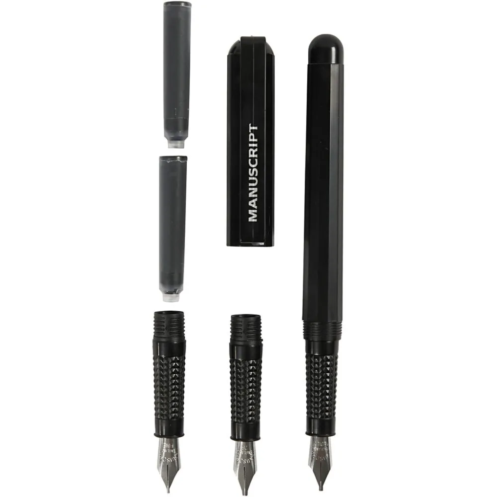 Kalligrafeer set voor beginners, B: 0,85-1,6 mm, 1 set
