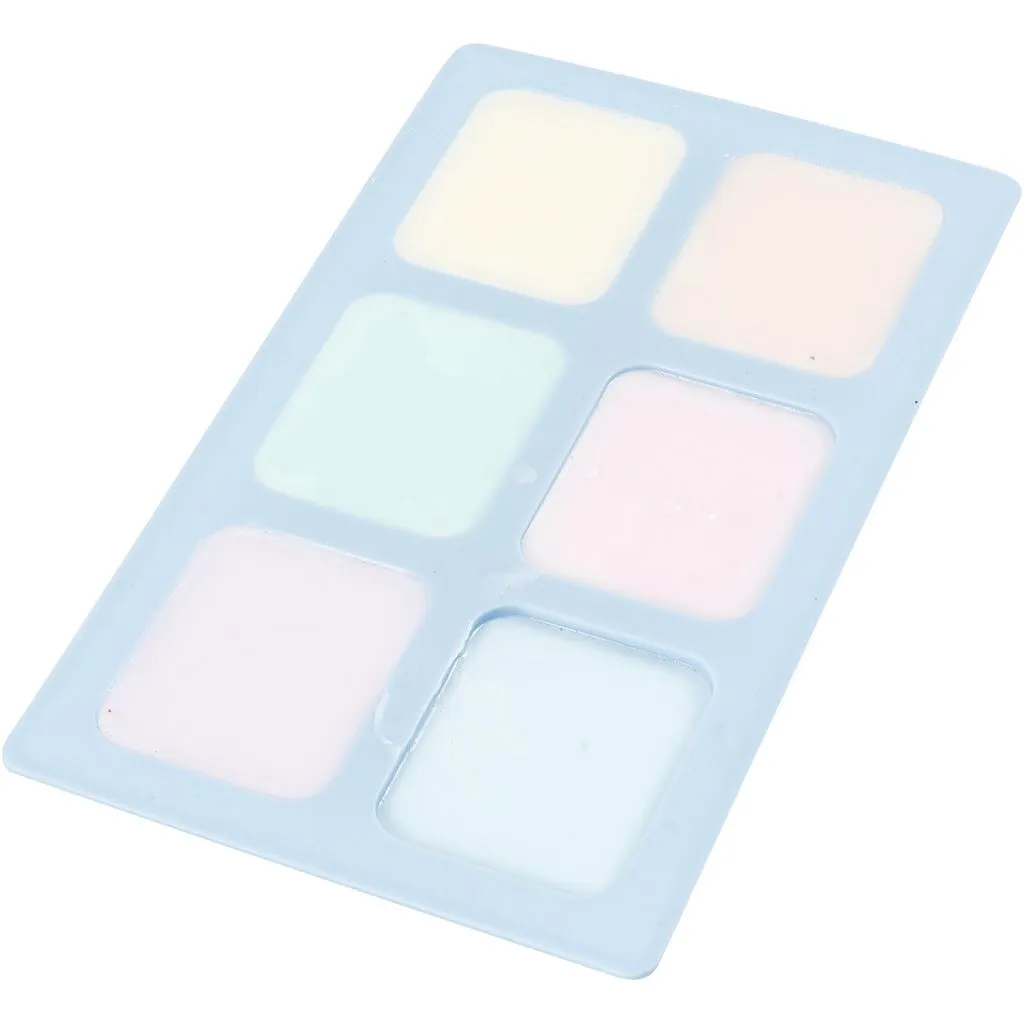 Siliconenvormen, lichtblauw, H: 2,5 cm, L: 26 cm, B: 15,5 cm, 100 ml, 1 stuk