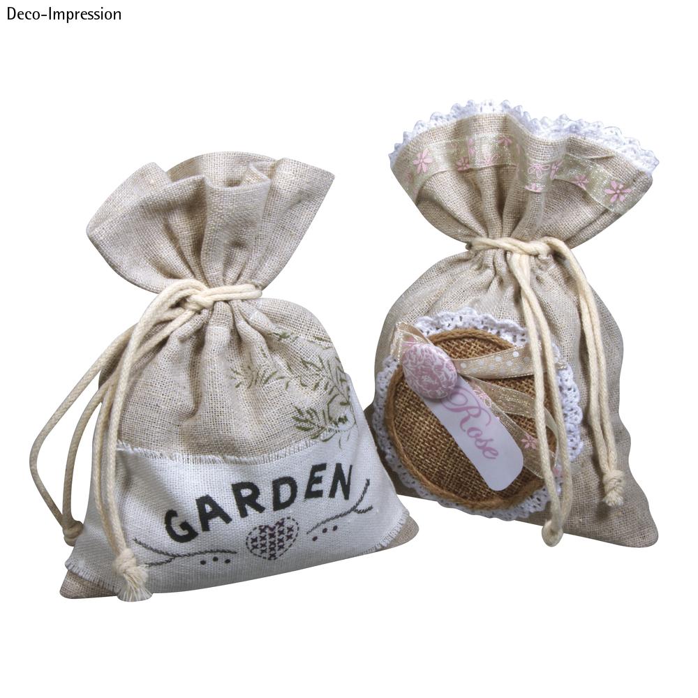 Stoffen zakjes, 12x16 cm - 2 stuks