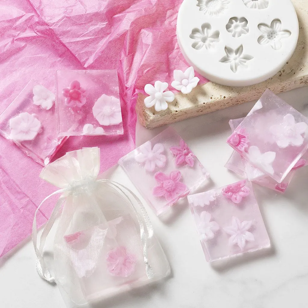 Moule en silicone, Carré décoré d'un design graphique, 2,4 cm, 6,8 cm, 4pièces/ 1 Pq.