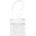 Hangportemonnee, afm 13x15 cm  - Wit