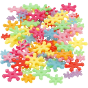 Figurenmix, d: 7-13,5 mm, gatgrootte 2 mm, 700 ml, diverse kleuren