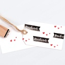 Houten stempels Kit HANDMATIG, incl. 11 stuks houten stempels en 2 inktkussens