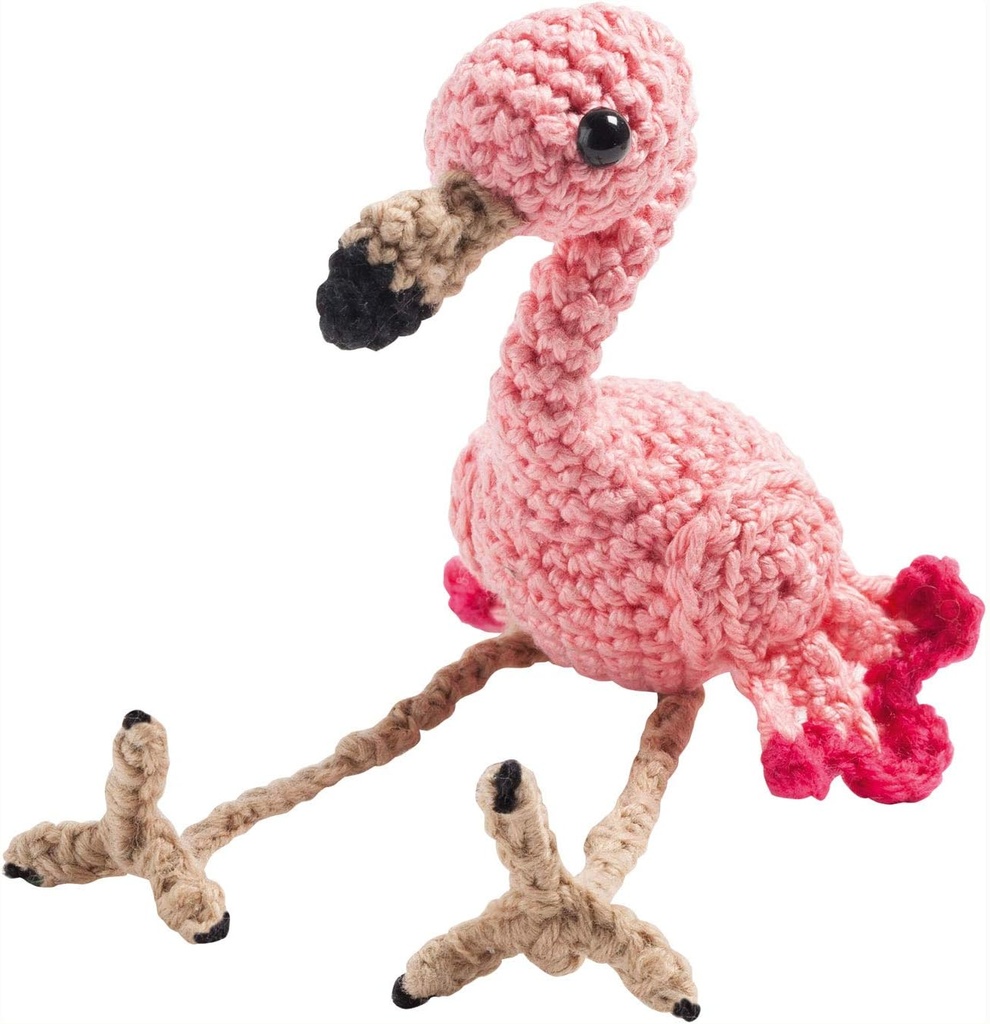 Klein haakpakket FLAMINGO