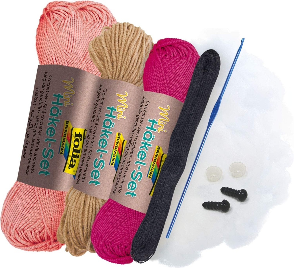 Klein haakpakket FLAMINGO