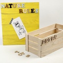 Houten letters, A-Z, H: 4 cm, dikte 2,5 mm, 26 stuk/ 1 doos