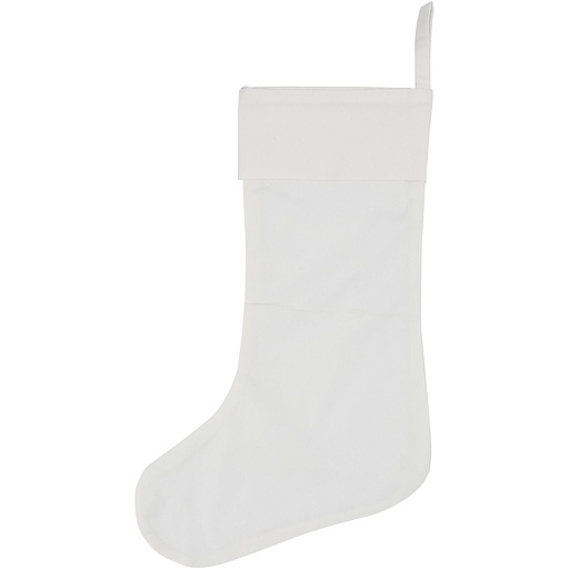 [CR44598] Bas de Noël, H: 40 cm, L: 26 cm, 210 gr, blanc, 1 pièce