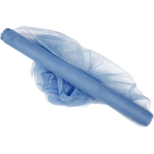 [CR44617] Tule, B: 50 cm, lichtblauw, 5 m/ 1 rol