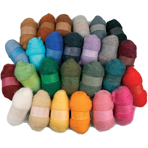 [CR45199] Laine cardée - Assortiment, couleurs assorties, 26x25 gr/ 1 Pq.