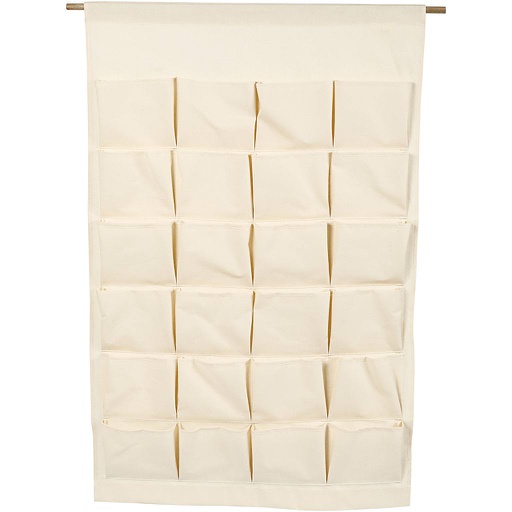 [CR49735] Organisateur à suspendre, H: 93 cm, L: 60 cm, naturel, 1 pièce