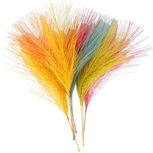 [CR51821] Kunstveren, diverse kleuren, L: 15 cm, B: 8 cm, 10 stuks