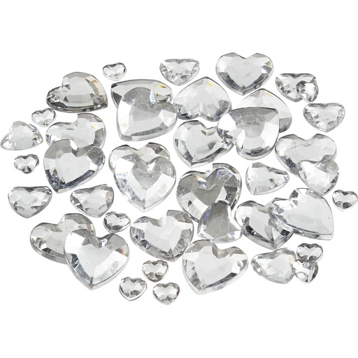 [CR52242] Strasstenen, zilver, afm 6+10+14 mm, 252 stuks