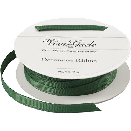 [CR52479] Decoratie lint, B: 6 mm, groen, 15 m/ 1 rol