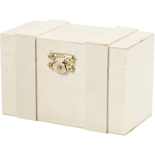 [CR54433] Coffre aux trésors, H : 7,5 cm, L : 12 cm, L : 6 cm, 1 pièce