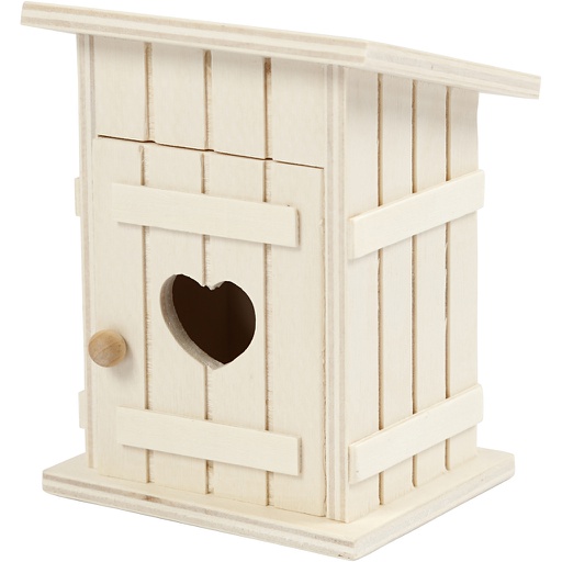 [CR54443] Toilethuis, L: 8 cm, B: 6,5 cm, 1 stuk