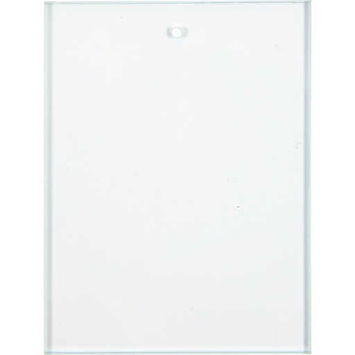 [CR55801] Glazen platen, afm 8x6 cm, dikte 3 mm, 10 stuk/ 1 karton