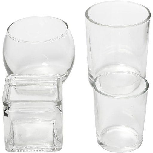 [CR55827] Photophores, H: 5,3-9,2 cm, d: 4,5-7,3 cm, Le contenu peut varier , 72 pièce/ 1 boîte