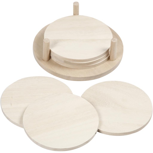 [CR55921] Glasonderzetters 6 stuks, Ø 9,5 cm - Keizerin boom