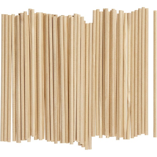 [CR56307] Bâtonnets, L: 15 cm, d: 4 mm - 100 pièces