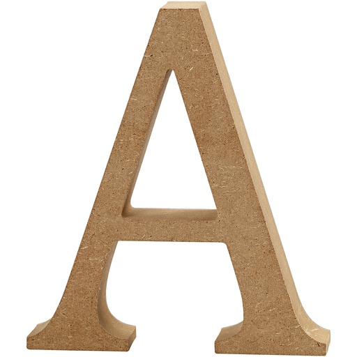 [CR563#10] Letter, A, H: 13 cm, dikte 2 cm, 1 stuk