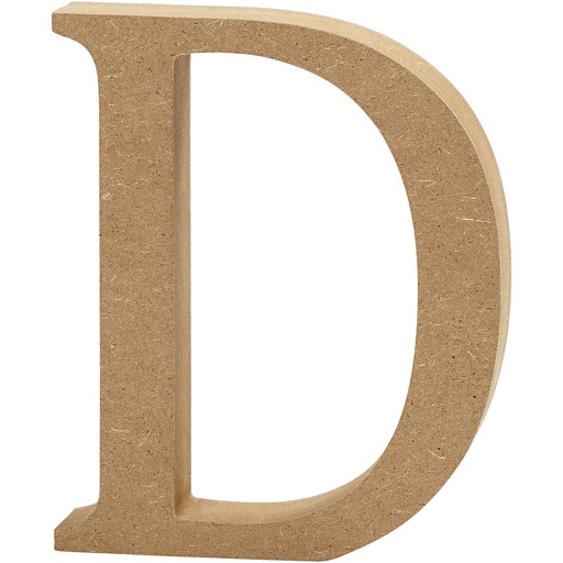 [CR563#13] Lettre, D, H: 13 cm, ép. 2 cm, 1 pièce