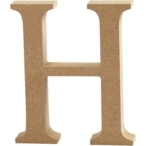 [CR563#17] Letter, H, H: 13 cm, dikte 2 cm, 1 stuk