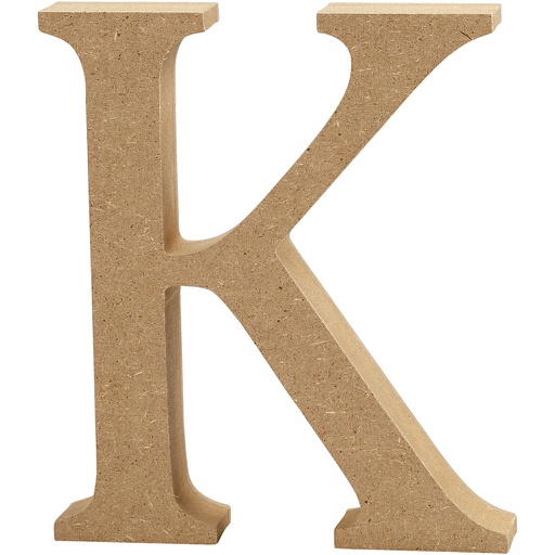 [CR563#20] Letter, K, H: 13 cm, dikte 2 cm, 1 stuk