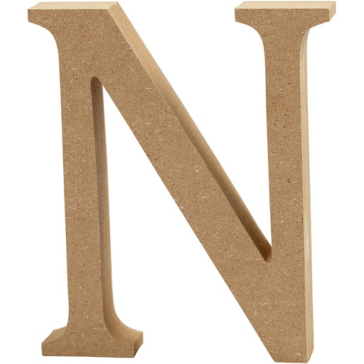 [CR563#23] Lettre, N, H: 13 cm, ép. 2 cm, 1 pièce