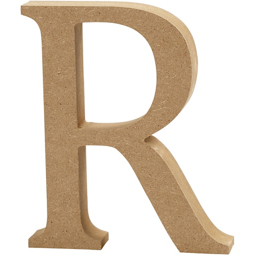 [CR563#27] Letter, R, H: 13 cm, dikte 2 cm, 1 stuk