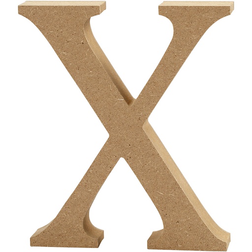 [CR563#33] Letter, X, H: 13 cm, dikte 2 cm, 1 stuk