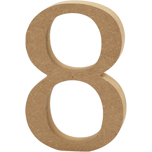 [CR56#346] Chiffre, 8, H: 13 cm, ép. 2 cm, 1 pièce