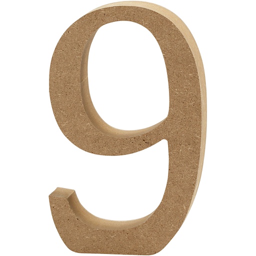 [CR56#347] Chiffre, 9, H: 13 cm, ép. 2 cm, 1 pièce
