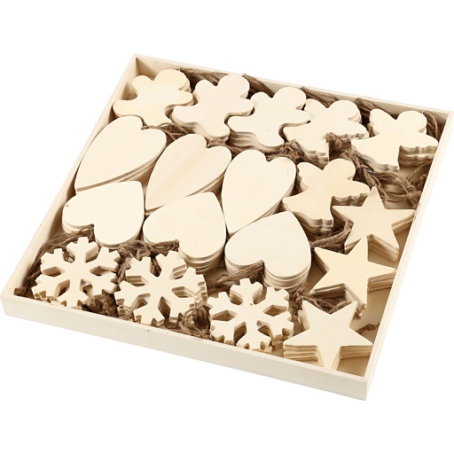 [CR56405] Ornements, dim. 9-11 cm, 90 pièces
