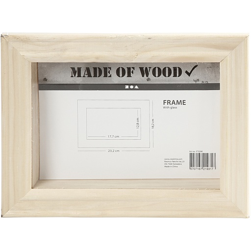 [CR575590] Cadre 3D avec vitre, P: 2,5 cm, dim. 18,2x23,2 cm, 1 pièce