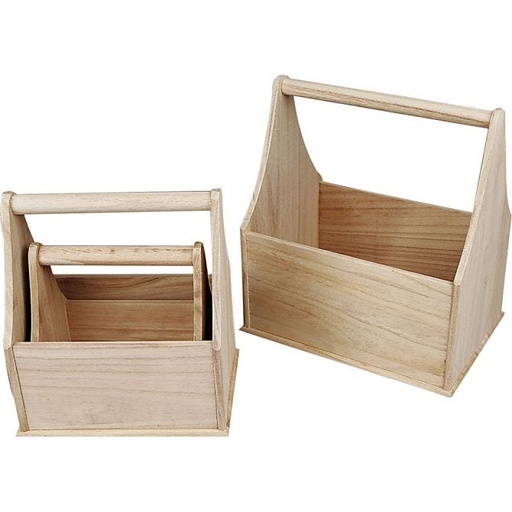 [CR57596] Flessenhouder set à 3 stuks, 16 x 10 x 16cm, 19,5 x 14 x 22cm, 24 x 17,5 x 28cm