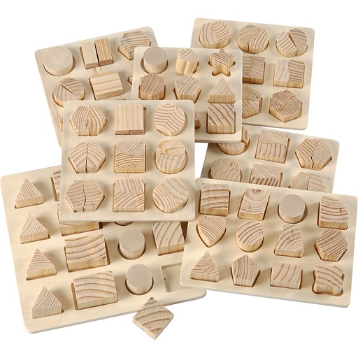 [CR57618] Puzzle dim 12,5x12,5 - 19,5x19,5 cm, 7pc