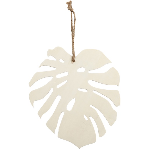 [CR57904] feuille Monstera, H: 20 cm, prof. 3 mm, L: 19 cm, 1 pièce