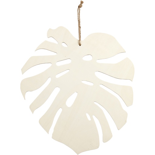 [CR57905] feuille Monstera, H: 35 cm, prof. 3 mm, L: 34 cm, 1 pièce