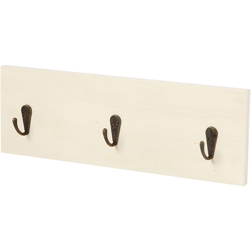 [CR57953] Porte-manteaux, H: 10 cm, prof. 1,2 cm, L: 30 cm, 1 pièce