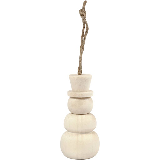 [CR58060] Bonhomme de neige, H: 7,8 cm, d: 3,3 cm, 1 pièce