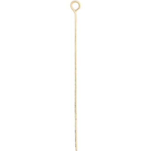 [CR61053] Épingle à œil, L : 50 mm, couleur or, 30 pièces/ 1 Pq.