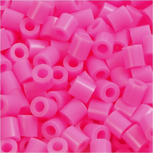 [CR751021] Strijkkralen, afm 5x5 mm, gatgrootte 2,5 mm, medium, roze (32222), 6000 stuk/ 1 doos